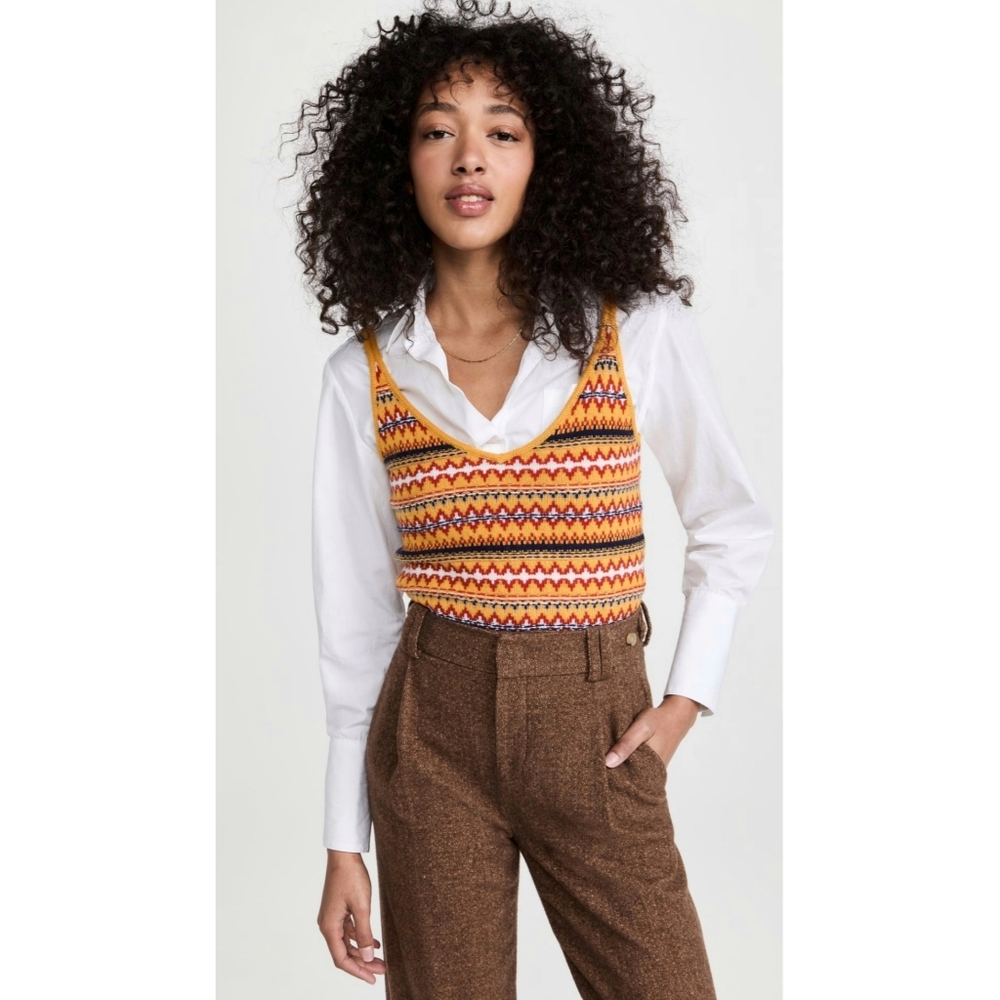 Rag & Bone | Willow Fair Isle Wool Cami Size Large